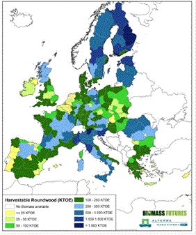 Potential roundwood in EU27