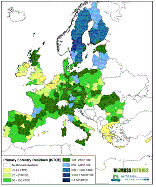 Forest residues in EU27